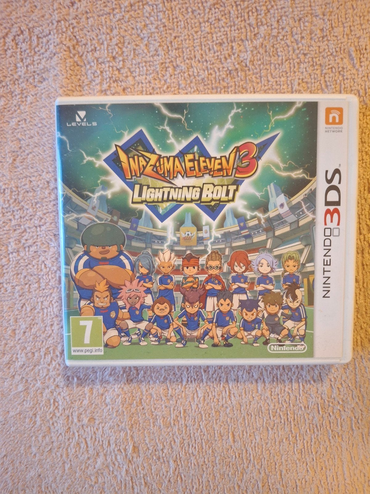 Inazuma Eleven 3: Lightning Bolt (Nintendo 3DS), Gebruikt, 1 speler, Ophalen of Verzenden, Sport