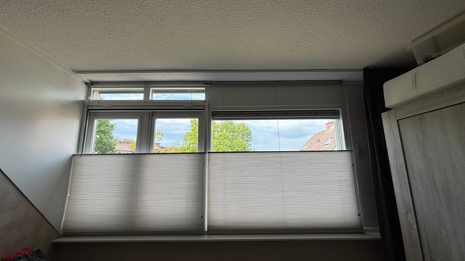 Plisségordijnen Luxaflex + hor, Ophalen, Gebruikt, Wit, 140 cm