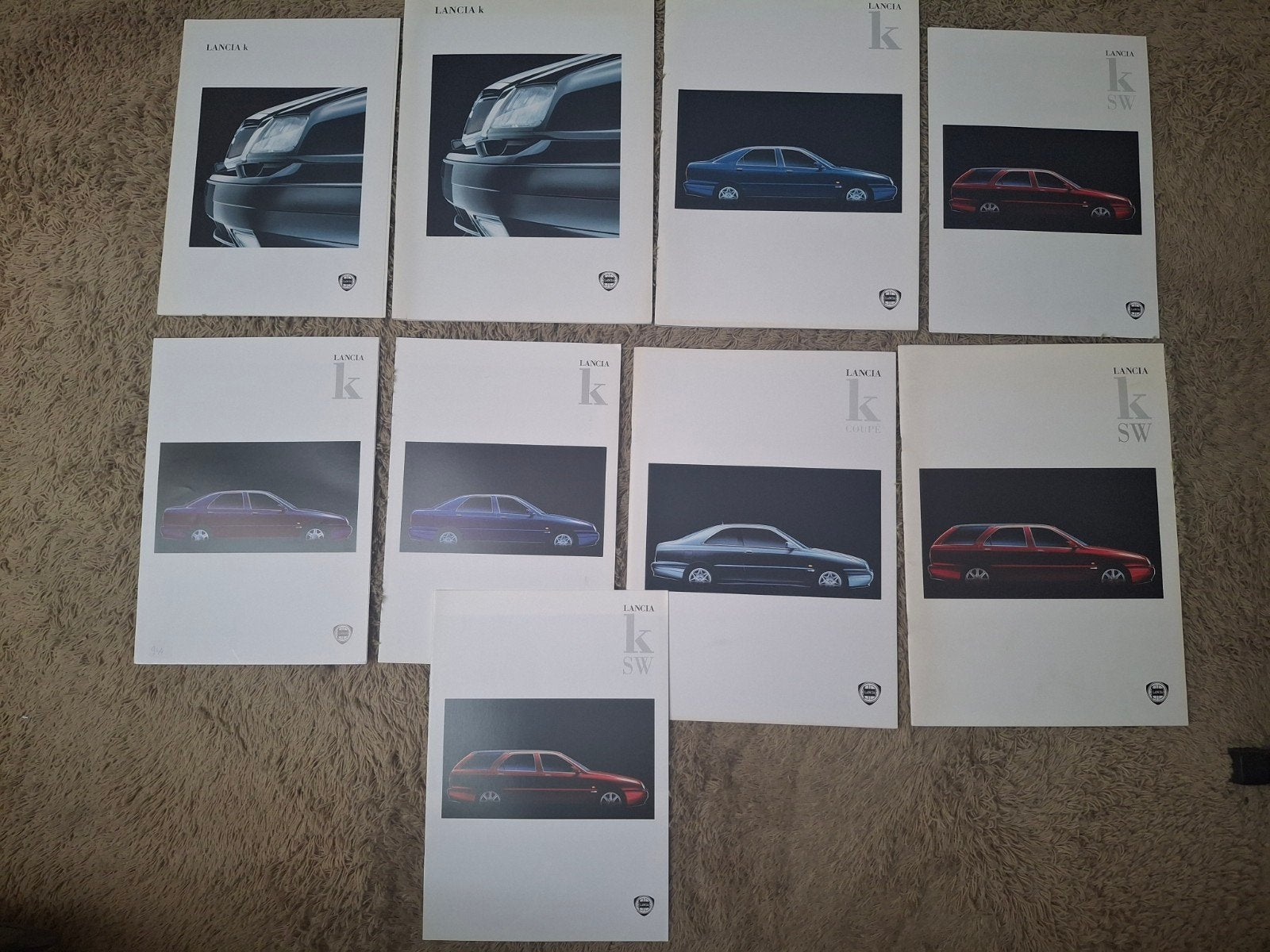 Lot autofolders Lancia K (Kappa), Boeken, Auto's | Folders en Tijdschriften, Verzenden, Gelezen, Overige merken