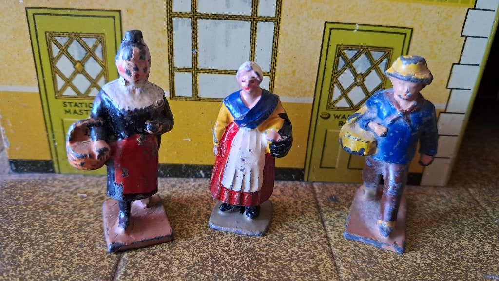 Hf9 spoor 0 figuren bing hornby marklin zeldzaam boeren, Ophalen of Verzenden