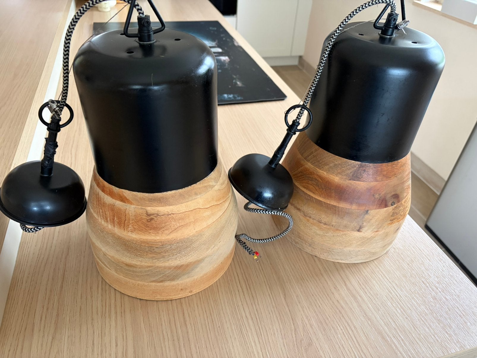 Hanglampen, Huis en Inrichting, Lampen | Wandlampen, Gebruikt, Overige typen, Meerkleurig, E27 (groot)