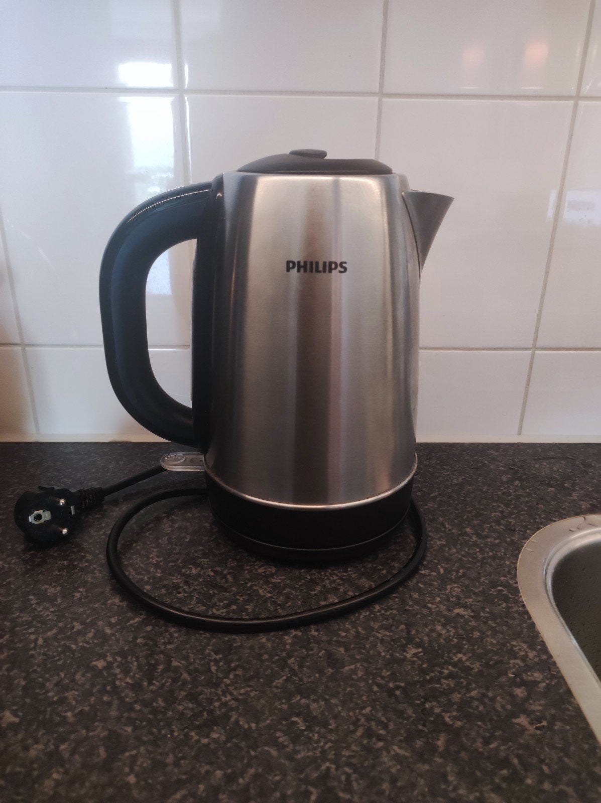 Philips Waterkoker RVS - 1.7L, 1 tot 2 liter, Ophalen, Rvs