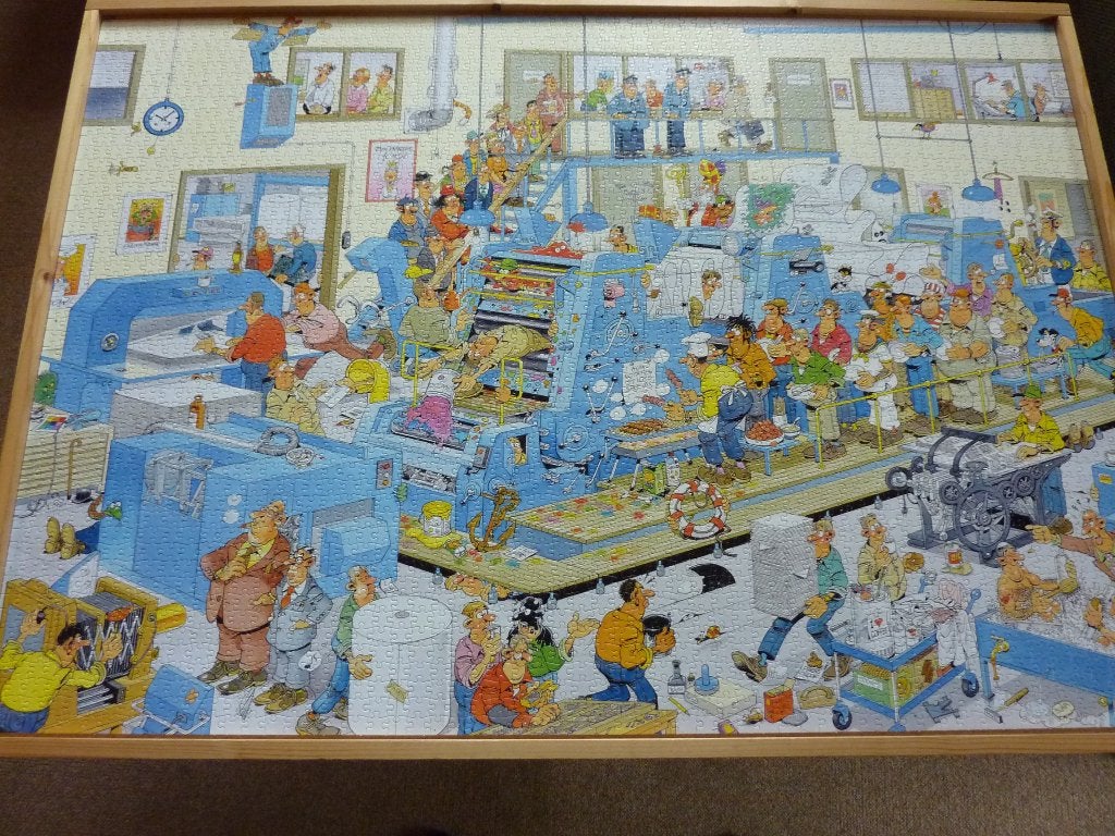 Jan van Haasteren (De Drukkerij) 3000 stukjes, Hobby en Vrije tijd, Denksport en Puzzels, Ophalen of Verzenden, Meer dan 1500 stukjes