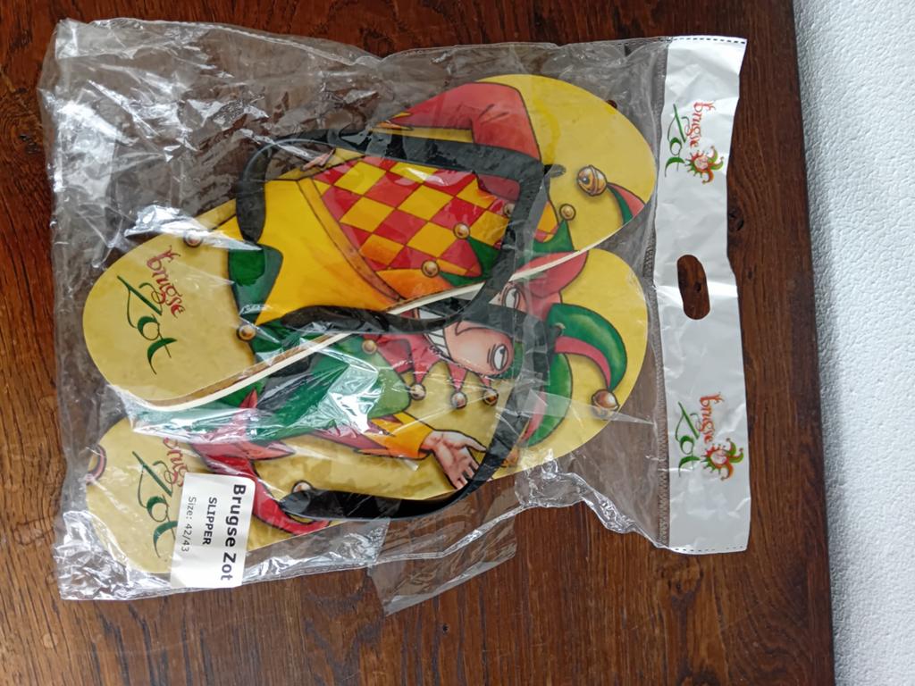Brugse Zot teenslippers, maat 42/43, Verzamelen, Biermerken, Ophalen of Verzenden, Nieuw, Kleding, Overige merken