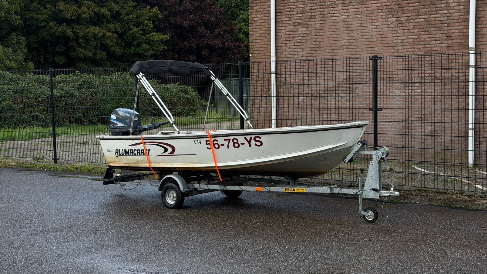 Alumacraft V14 2006 Yamaha 40 PK E-start & E-trim Trailer, Ophalen, Elektrische start, Zo goed als nieuw, 2 m