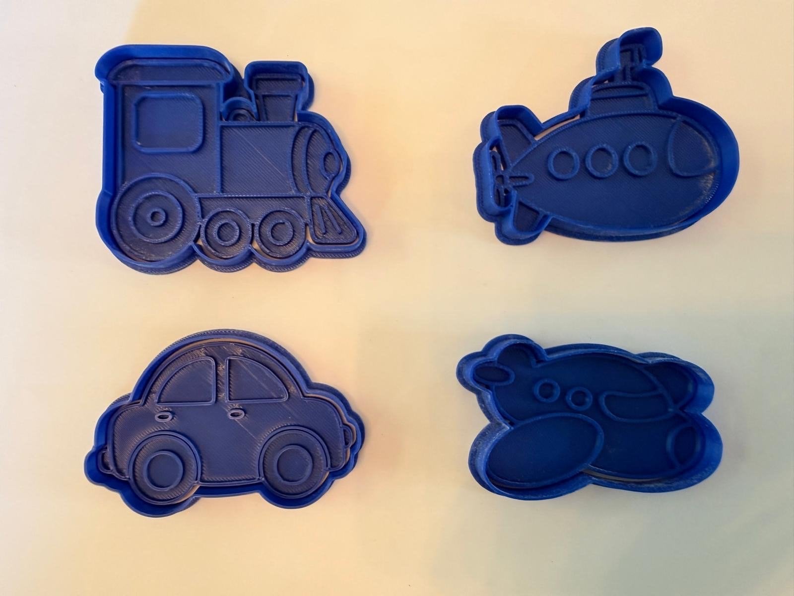 Uitstekers set: Trein, Onderzeeër, Auto, Vliegtuig, Ophalen of Verzenden, Nieuw, Knutselen