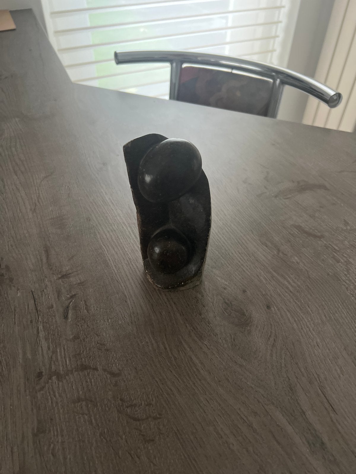 Unieke stenen sculptuur - Abstracte figuren, Ophalen, Minder dan 20 cm, Gemerkt, Steen of Keramiek