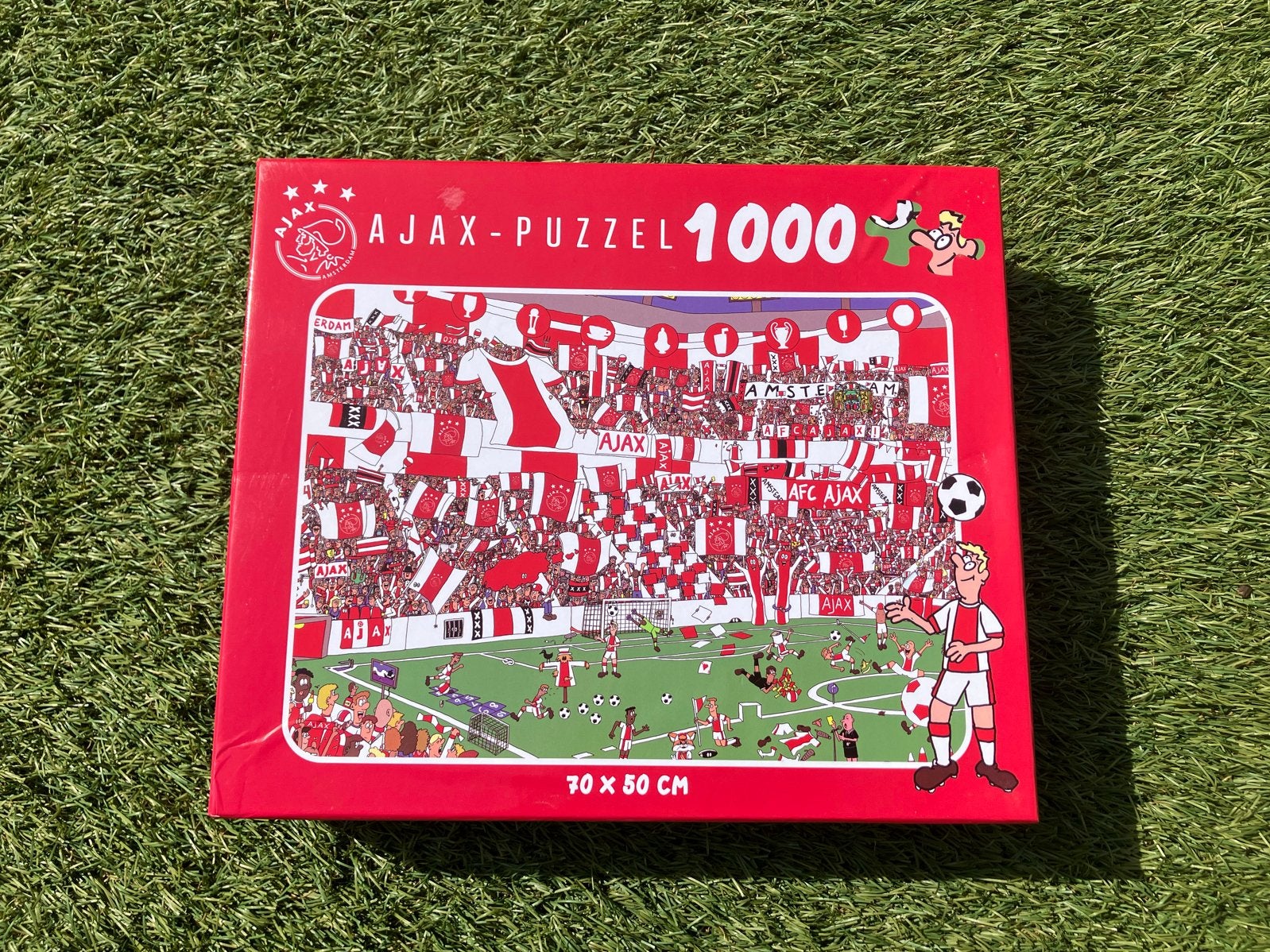 Ajax Puzzel 1000 stukjes - Voetbalstadion, Ophalen of Verzenden, 500 t/m 1500 stukjes, Zo goed als nieuw, Legpuzzel