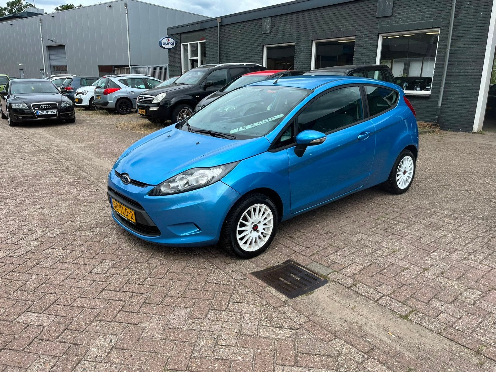 Ford Fiësta 1.25 60KW 3DR 2012 Grijs Airco APK 98047KM NAP, Voorwielaandrijving, 1242 cc, Origineel Nederlands, Handgeschakeld