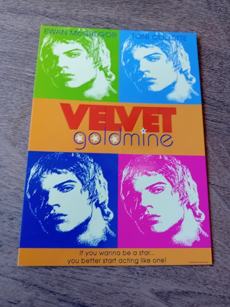 Velvet Goldmine kaart met Ewan McGregor en Toni Collette, Ophalen of Verzenden, Voor 1920, Ongelopen, Sterren en Beroemdheden