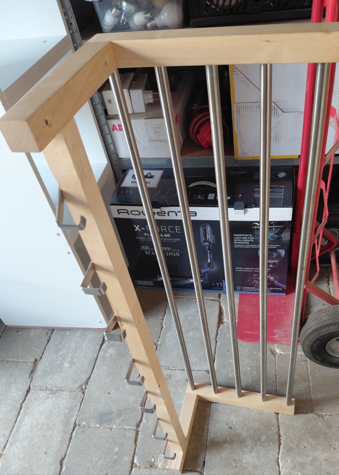 IKEA Kapstok met ijzeren stangen - 79x32x25cm, Ophalen, Metaal, Wandkapstok, Minder dan 100 cm