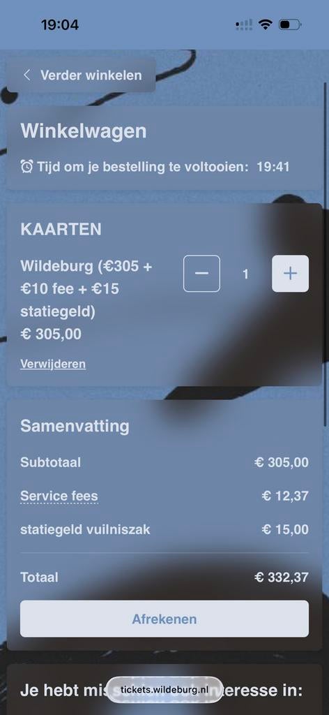 Wildeburg festival 2026, Eén persoon