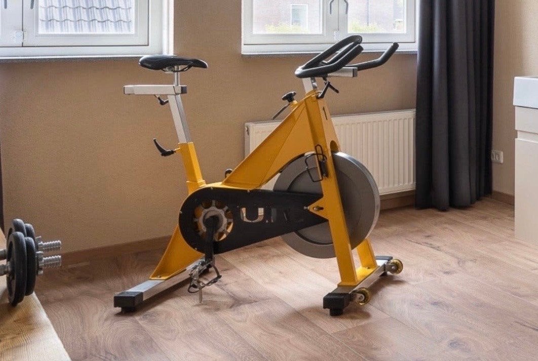 Gele Spinningfiets, Ophalen, Spinningfiets, Zo goed als nieuw, Metaal