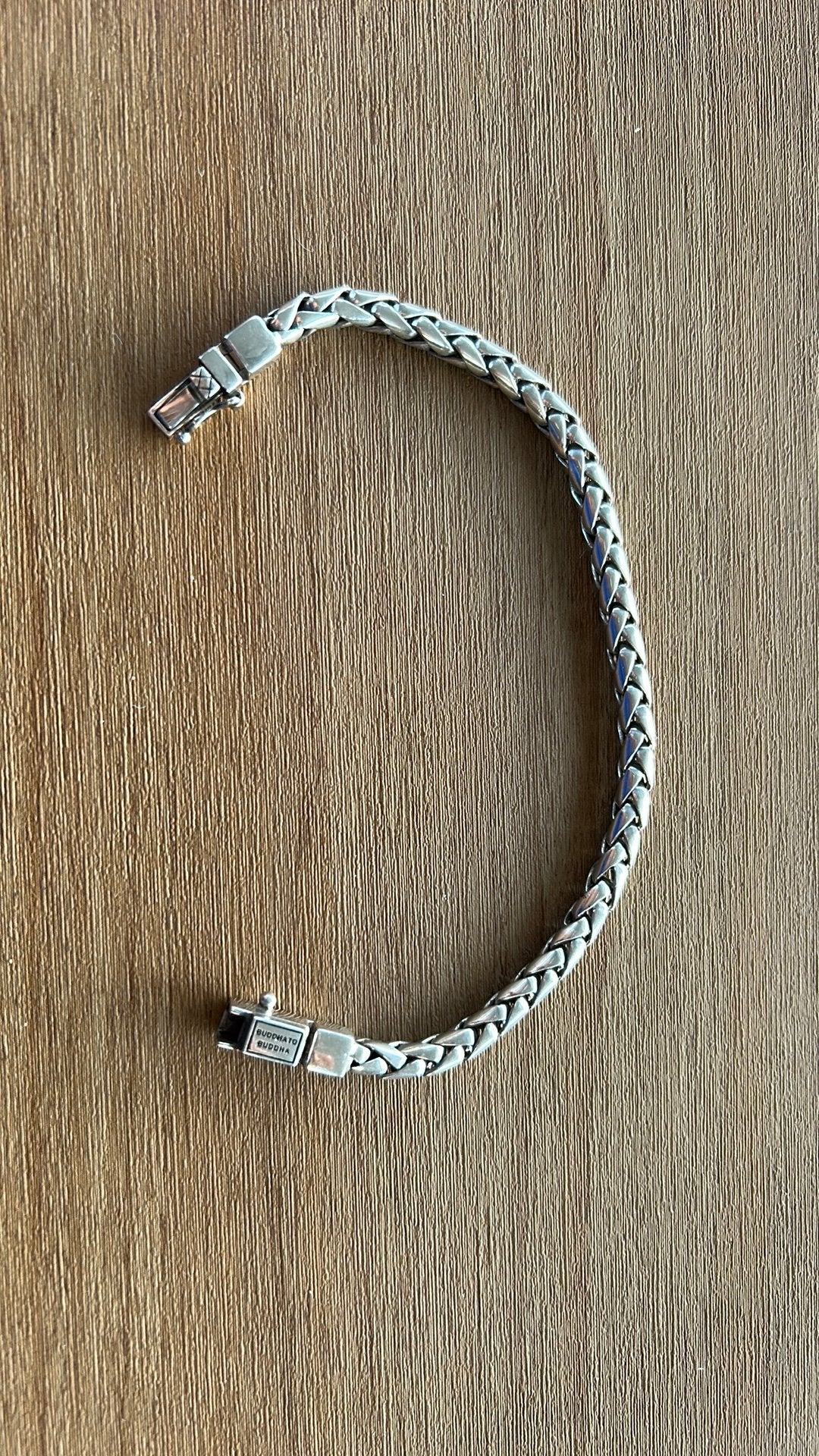 Armband buddha to buddha- George xs (19,7 cm), Ophalen of Verzenden, Zo goed als nieuw, Zilver, Zilver