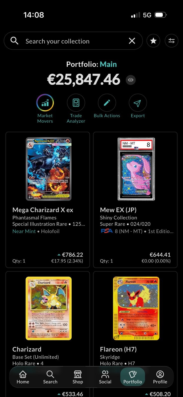 Pokémon kaarten collectie - Holo Rare, EX, Full Art, Ophalen, Zo goed als nieuw, Meerdere kaarten, Foil