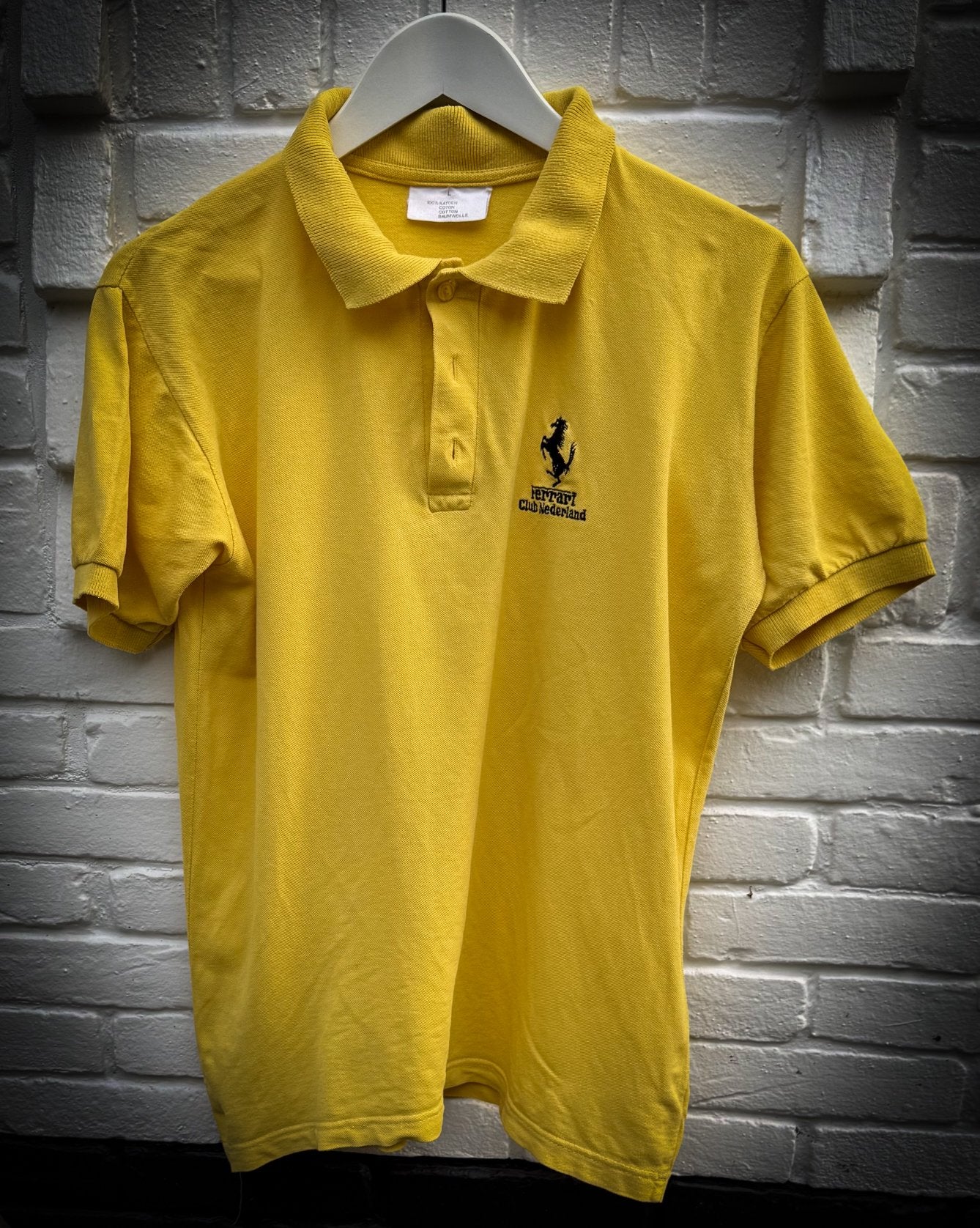Ferrari Poloshirt, Verzenden, Zo goed als nieuw, Geel