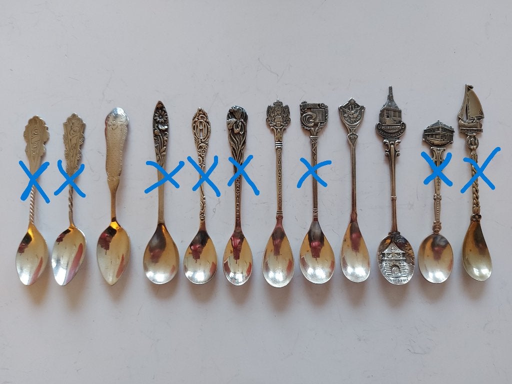 Verschillende theelepeltjes voor de verzamelaar, Ophalen of Verzenden