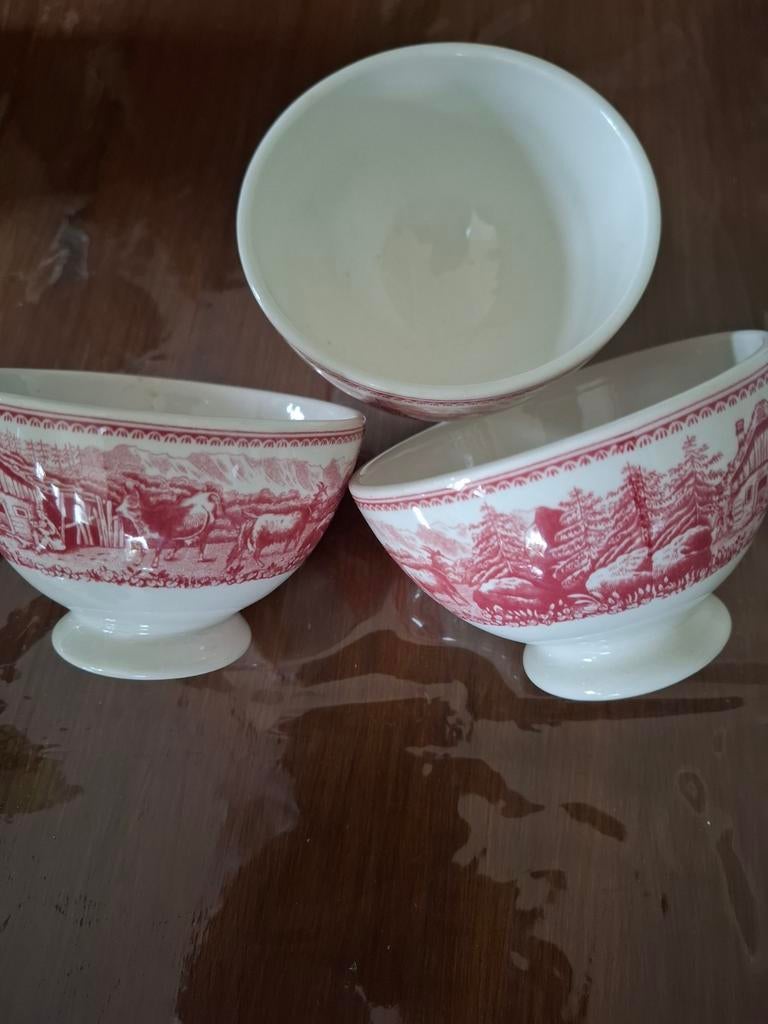 3 antieke schaaltjes, Ophalen of Verzenden