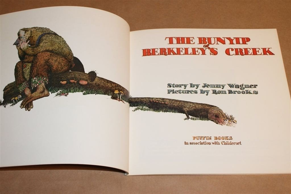 De Bunyip [1975] — Vintage Prentenboek uit de Puffin Reeks, Ophalen of Verzenden, Gelezen