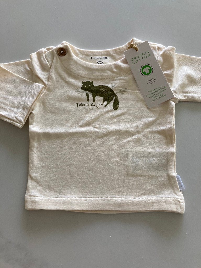 Noppies Unisex T-shirt "Take it Easy" - Nieuw, Kinderen en Baby's, Babykleding | Maat 50, Jongetje of Meisje, Onbekend, Nieuw