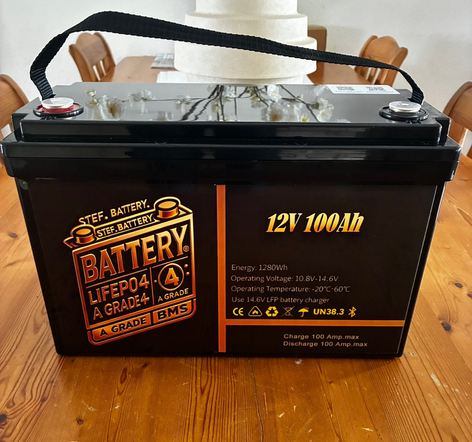 12V 100Ah Lithium Smart Accu Bluetooth inclusief 10A LADER, Ophalen of Verzenden, Nieuw, Smart
