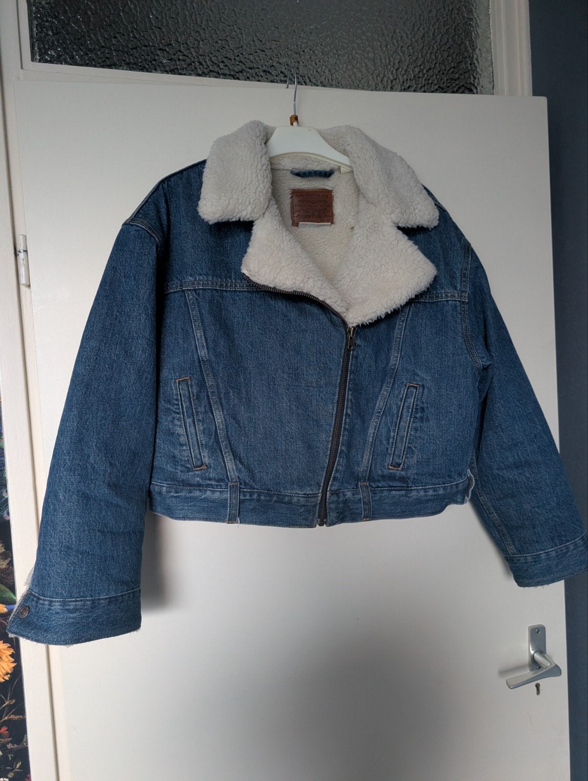 Levi's spijkerjas met teddy voering - Maat M, Maat 38/40 (M), Blauw, Ophalen of Verzenden, Zo goed als nieuw