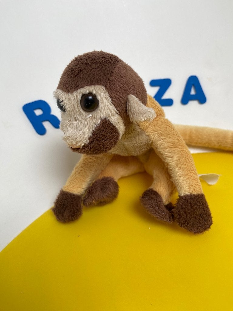 K3437 PIA aap aapje geel, Kinderen en Baby's, Speelgoed | Knuffels en Pluche, Ophalen of Verzenden, Zo goed als nieuw, Overige typen