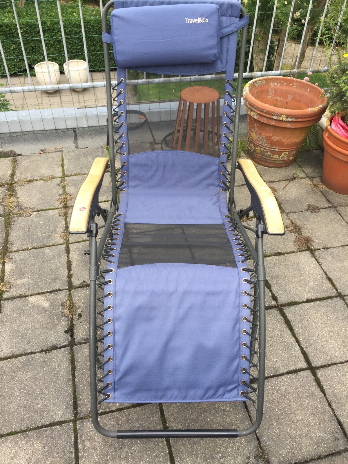 Tuinstoel ligstoel Travel & Co, Tuin en Terras, Ligbedden, Ophalen, Zo goed als nieuw