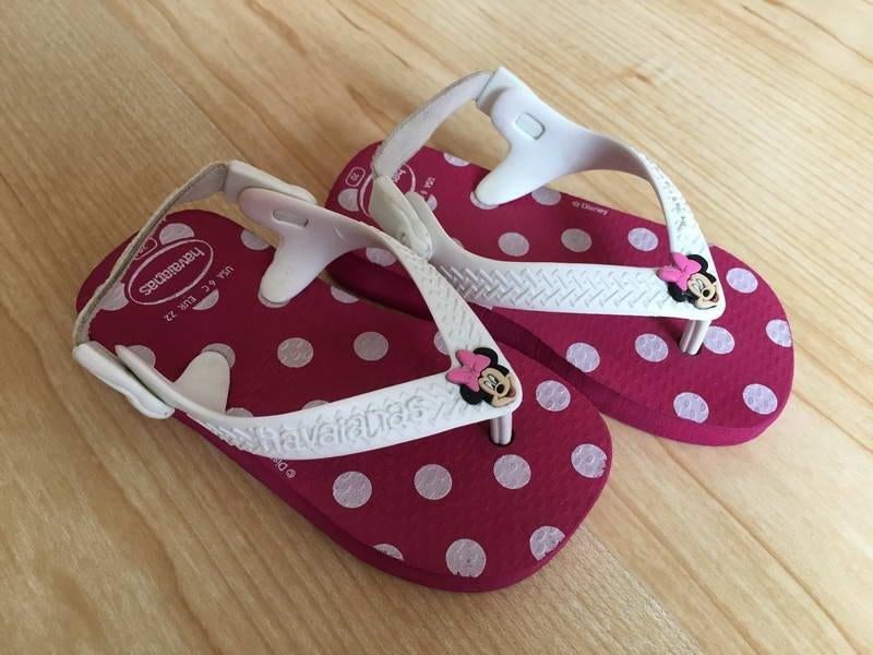 Q879 Havaianas Slippers Disney Minnie Mouse Roze Mt 22, Kinderen en Baby's, Kinderkleding | Schoenen en Sokken, Meisje, Overige typen