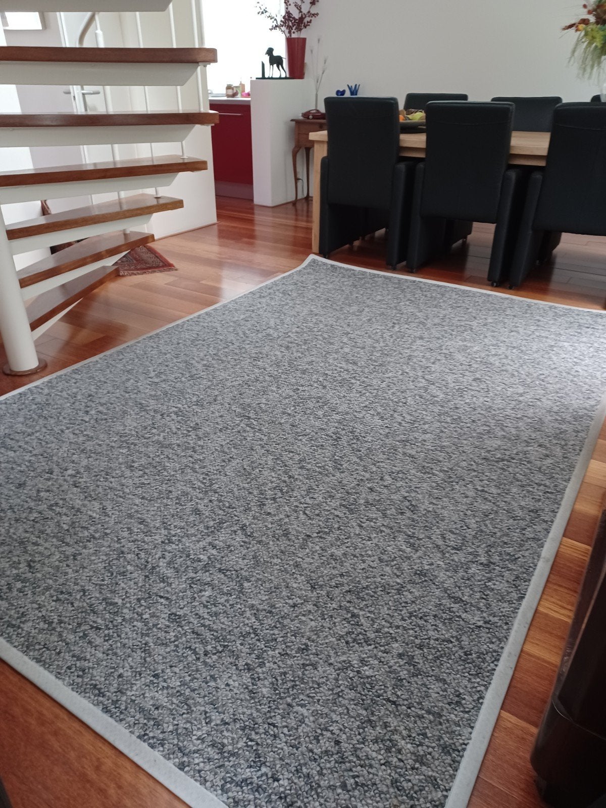 Stijlvol grijs vloerkleed  2 bij 3 meter anti allergie, Huis en Inrichting, Ophalen, 150 tot 200 cm, Zo goed als nieuw, 150 tot 200 cm