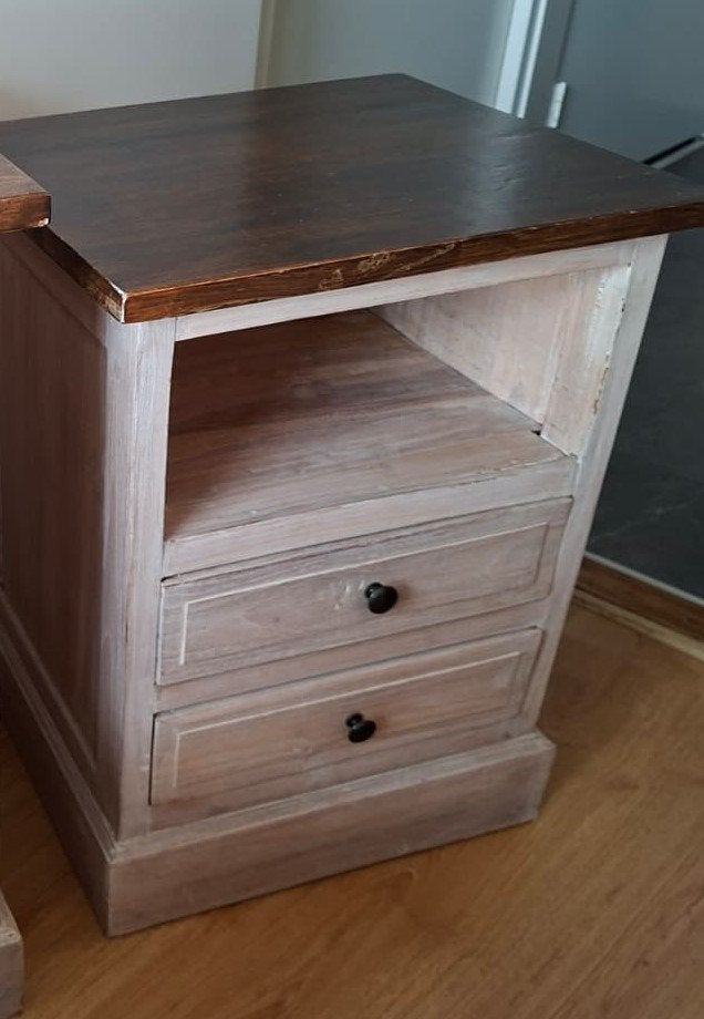Teak houten kastje, Huis en Inrichting, Kasten | Dressoirs, Ophalen, Teakhout, 50 tot 100 cm, Zo goed als nieuw