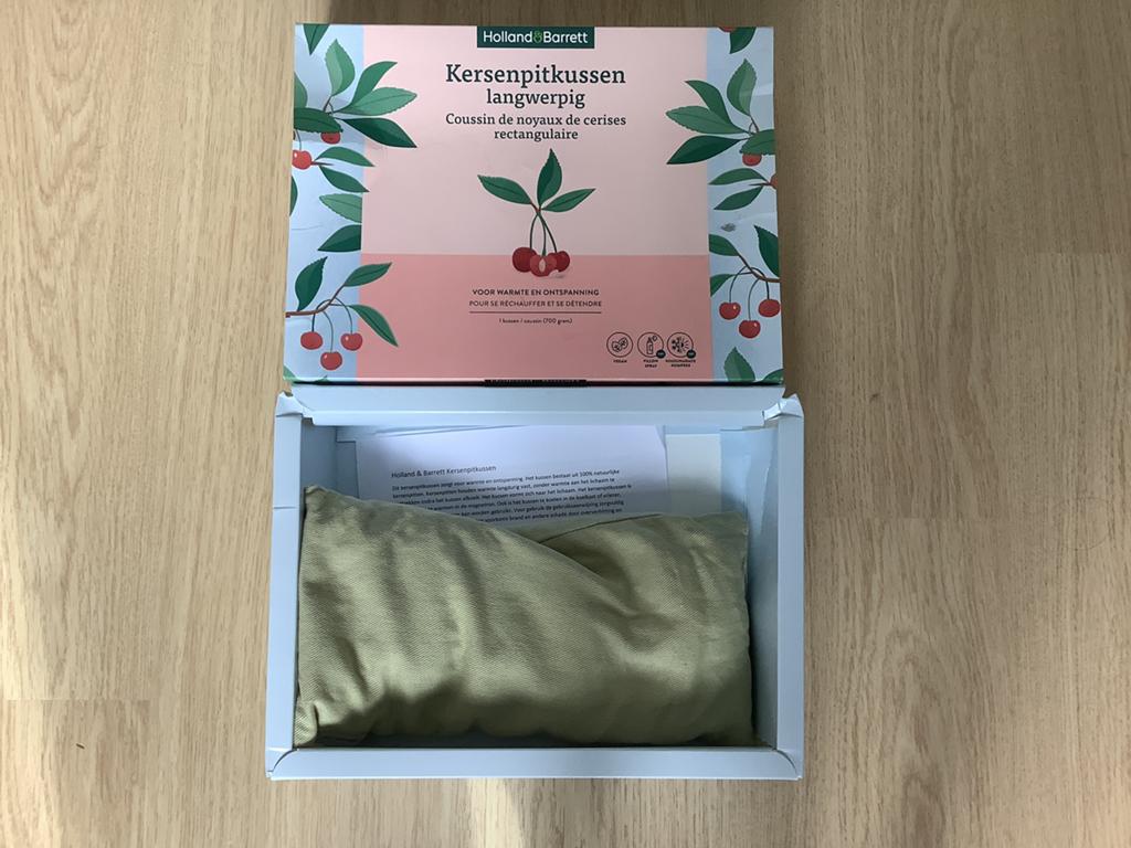 als nieuw - langwerpig kersenpitkussen- Holland & Barett, Sport en Fitness, Gezondheidsproducten en Wellness, Ophalen of Verzenden