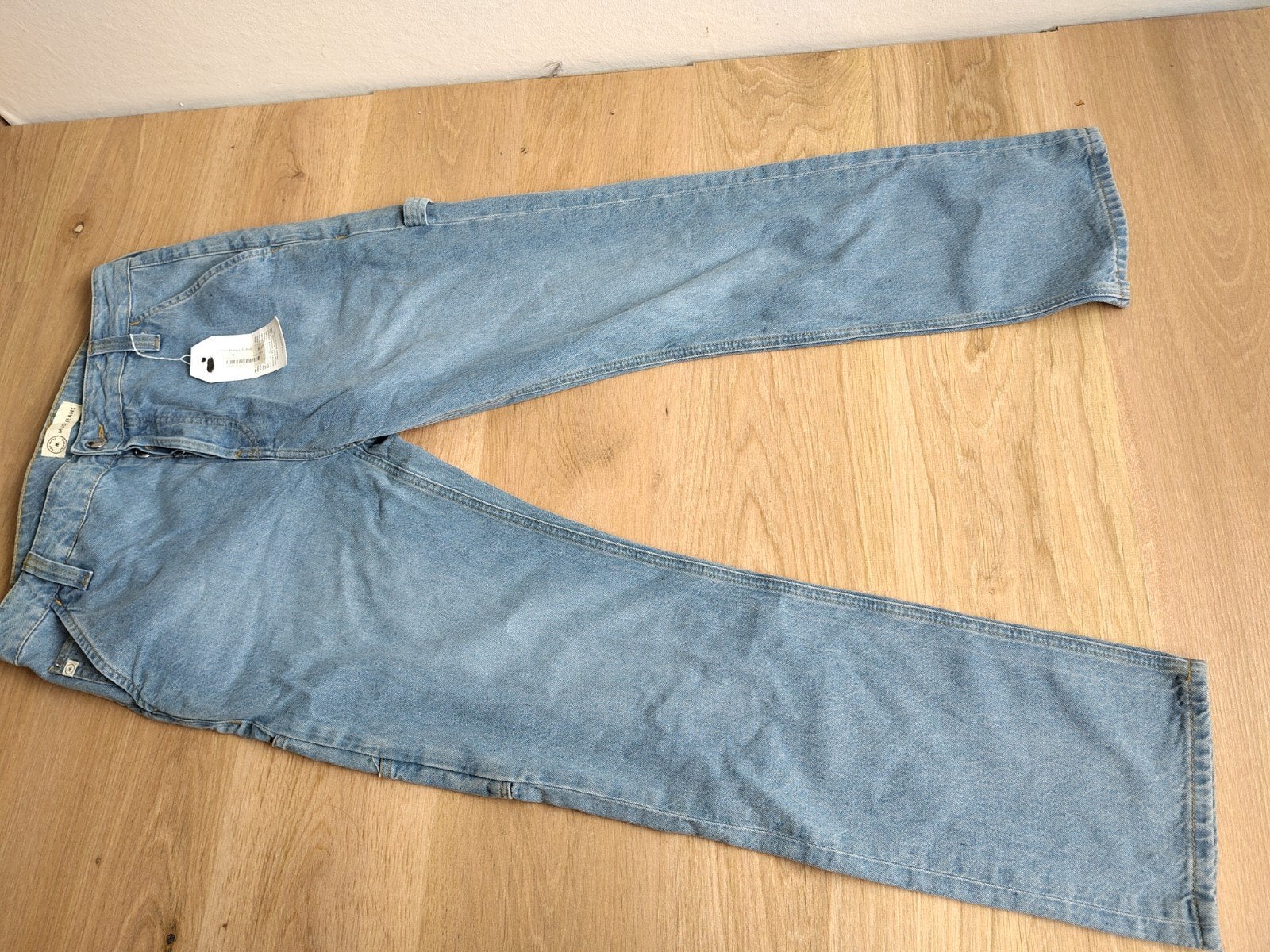 MUD Jeans Will Works Heavy Stone W33 L30, Maat 38/40 (M), Blauw, Nieuw, Ophalen of Verzenden