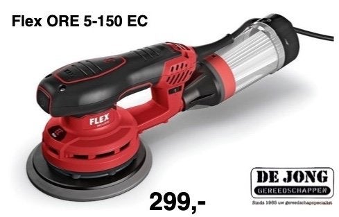 Flex-tools ORE 5-150 EC 5mm uitslag inductie op voorraad !, Ophalen of Verzenden, Nieuw, Minder dan 600 watt, Vlakschuurmachine