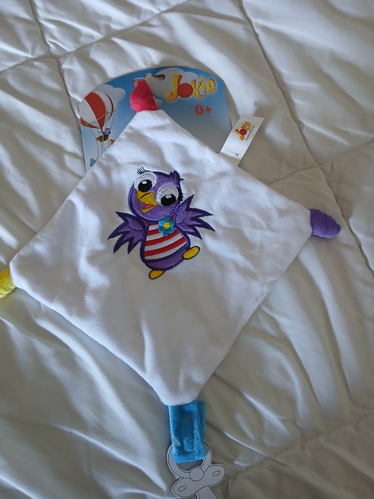 Jokie Knuffeldoekje Uil - Efteling, Kinderen en Baby's, Ophalen of Verzenden, Nieuw, Overige typen
