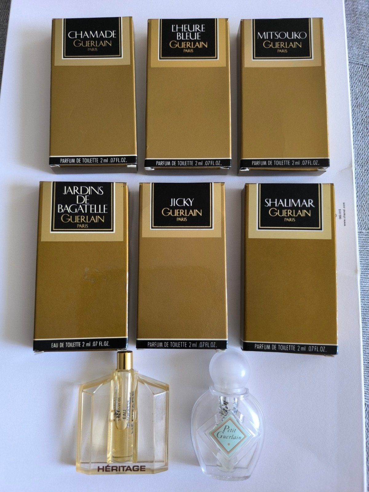 Guerlain Miniatuur Parfum Collectie - 8 Stuks, Ophalen of Verzenden, Zo goed als nieuw