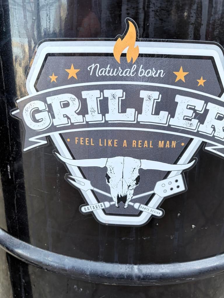 Barrelq/smoker 200 liter., Tuin en Terras, Ophalen, Gebruikt