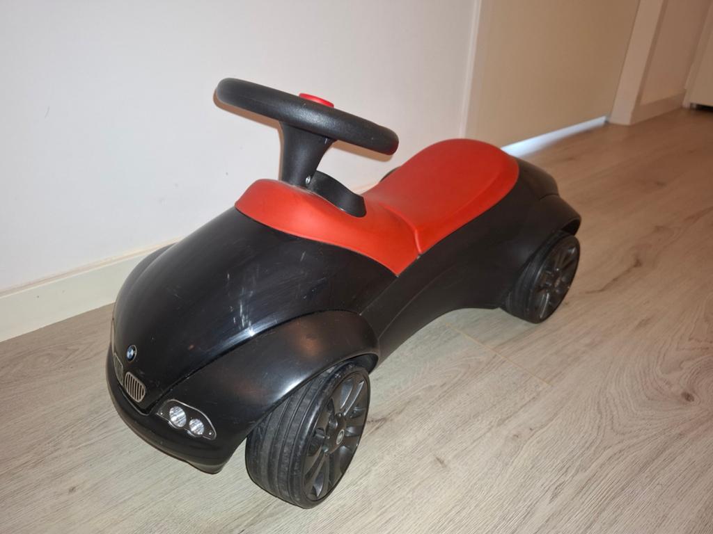 BMW Loopauto Zwart/Rood - gebruikt maar in goede staat, Ophalen, Zo goed als nieuw, Loopvoertuig