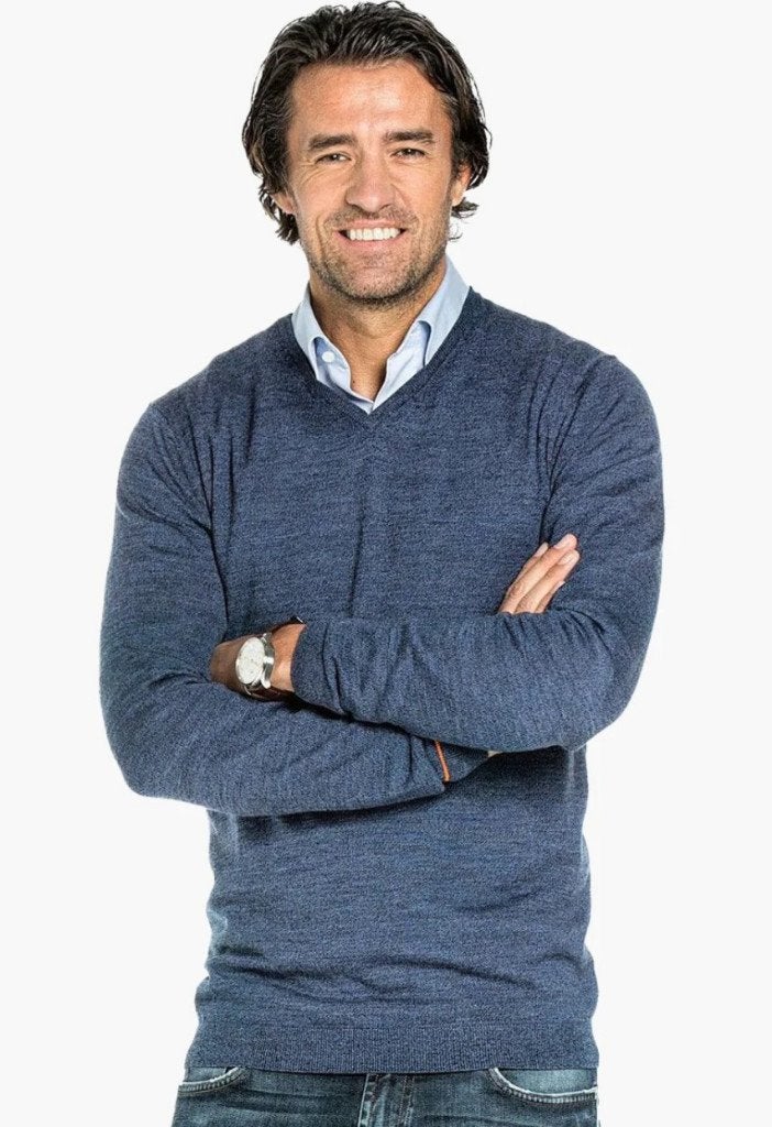Joe Merino - vhals - XXL - blauw - nieuwstaat, Blauw, Joe Merino, Overige maten, Ophalen of Verzenden