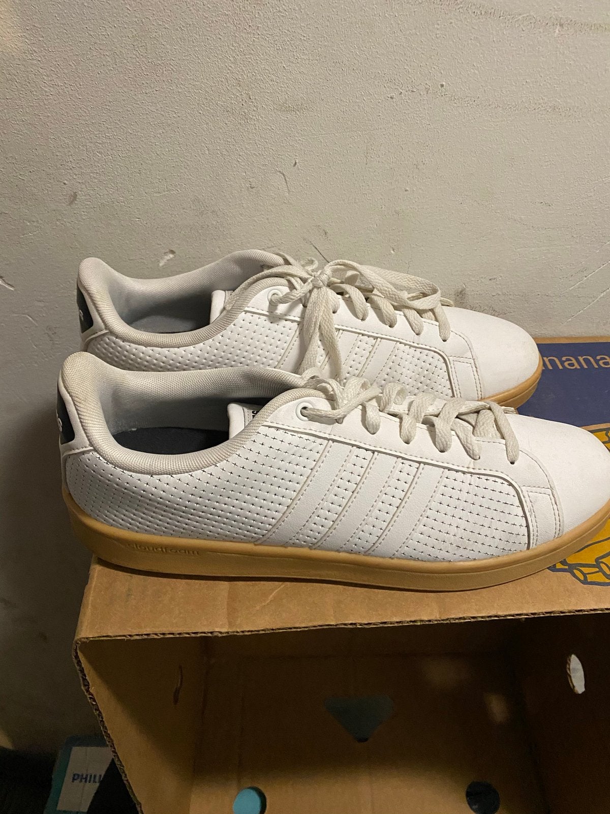 Adidas sneakers maat 45, Ophalen of Verzenden, Gedragen, Wit, Sneakers of Gympen