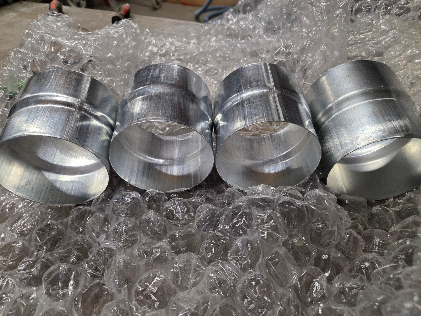 Zinken buizen en mof spie set - 110mm doorsnede, Afvoer, Nieuw, Ophalen of Verzenden, Zink