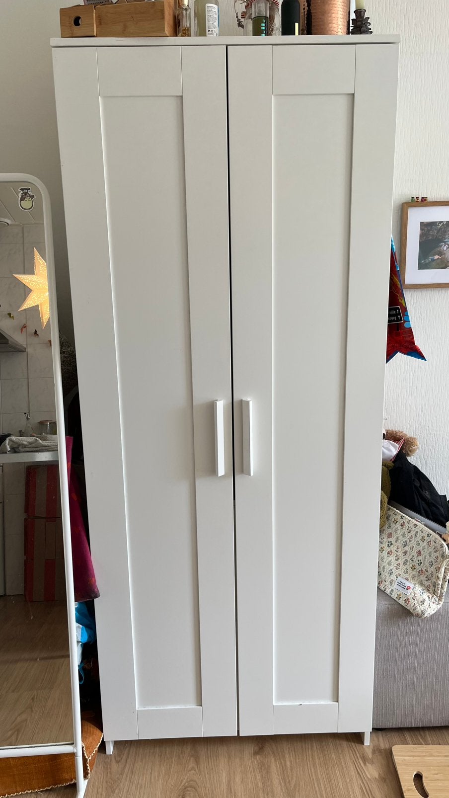 White wardrobe, Simple, 50 tot 100 cm, Zo goed als nieuw, 150 tot 200 cm