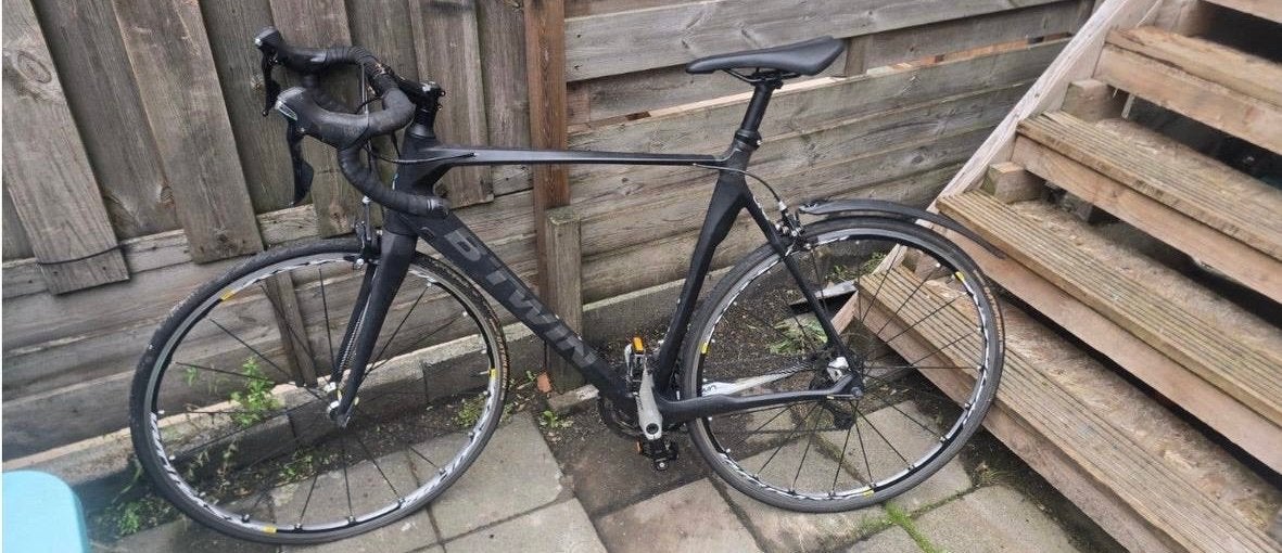 Btwin racefiets full carbon, Overige merken, 28 inch, Carbon, Heren