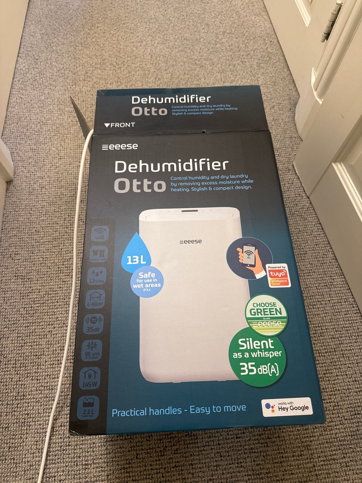 Eeeese Otto Luchtontvochtiger 13L - Stil en Compact, Witgoed en Apparatuur, Ophalen, Zo goed als nieuw, Luchtontvochter