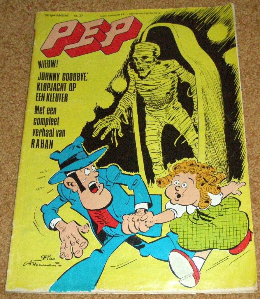 Pep nr. 27 van 1974 met comic strip van Rahan, Amerika, Verzenden, Gelezen, Eén comic