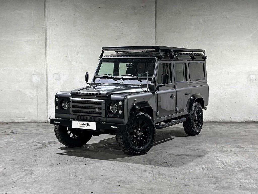 Land Rover Defender 2.5 TS5 110 SW S 122pk 2003, JRZ-71-L Yo, Auto's, Land Rover, Gebruikt, 14 km/l, Diesel, 9 stoelen