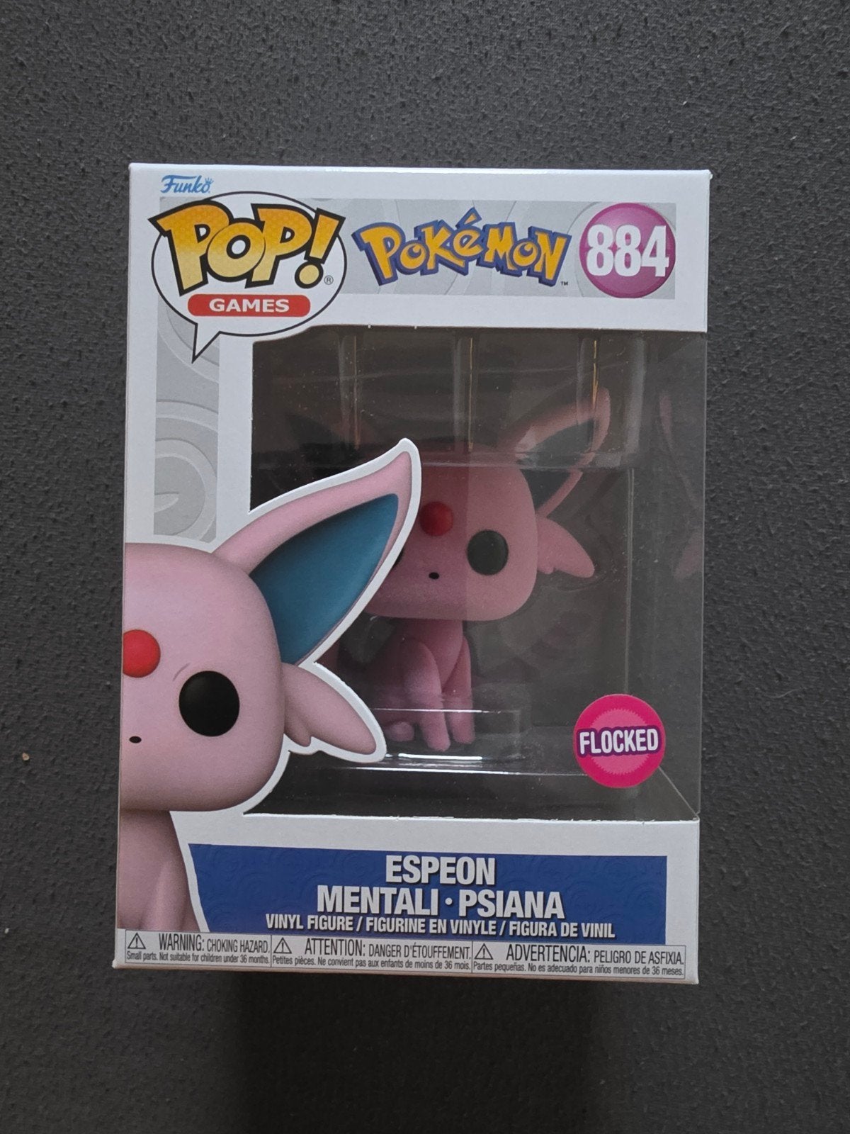 Funko Pop! Pokémon Espeon #884 Flocked, Ophalen of Verzenden, Nieuw