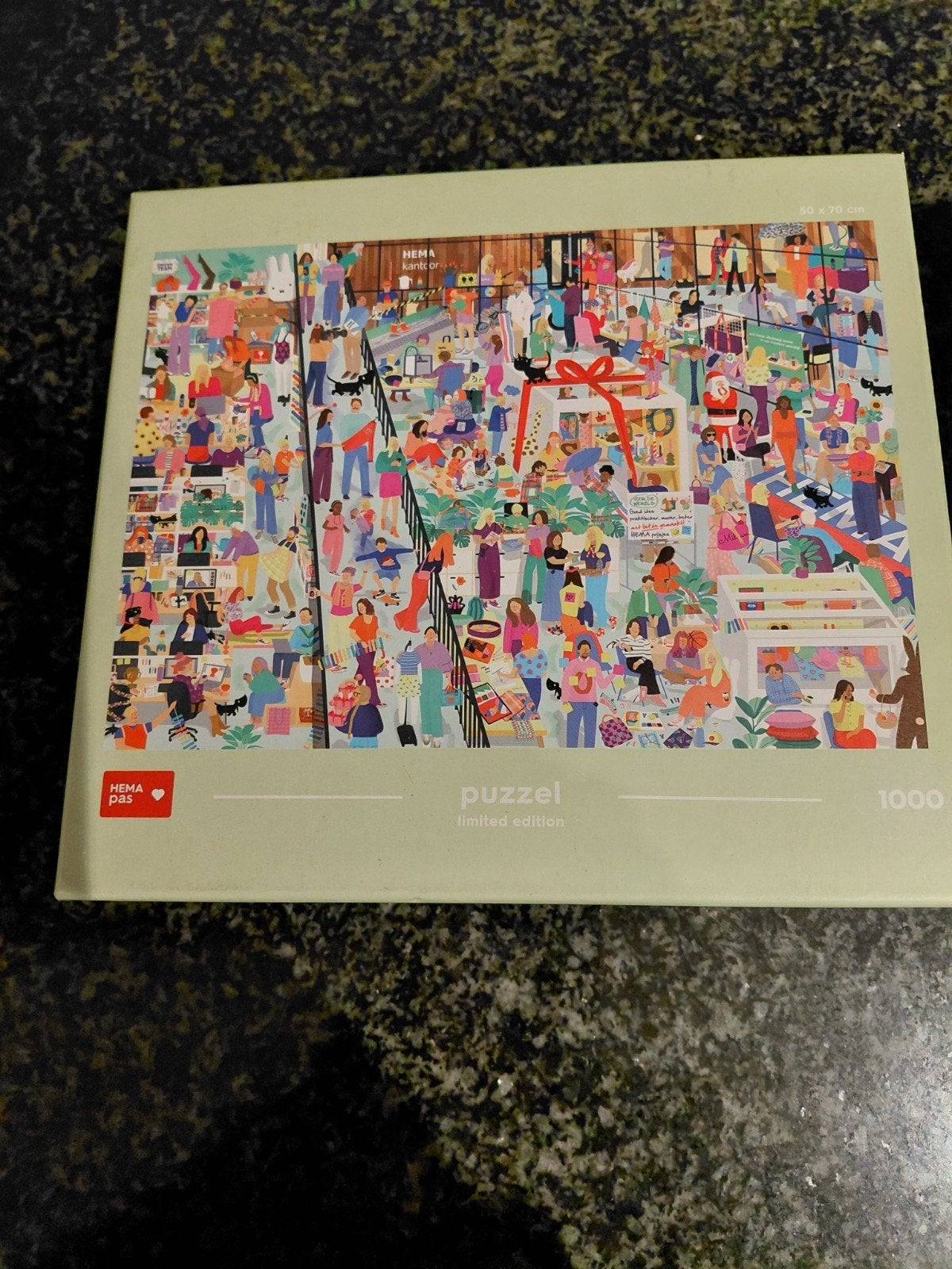 Hema Puzzel Limited Edition 1000 stukjes, Ophalen of Verzenden, 500 t/m 1500 stukjes, Zo goed als nieuw, Legpuzzel