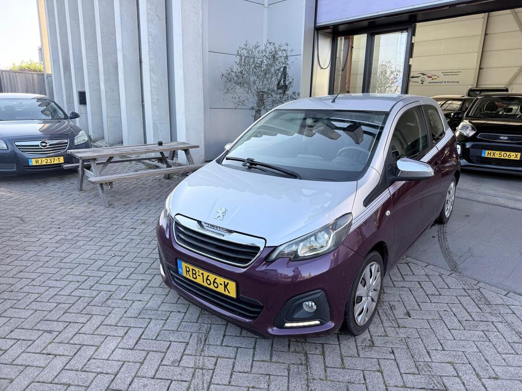 Peugeot 108 1.2 Allure TWO-TONE! LEUKE AUTO! INRUIL MOGELIJK, Voorwielaandrijving, Euro 5, Stof, Gebruikt