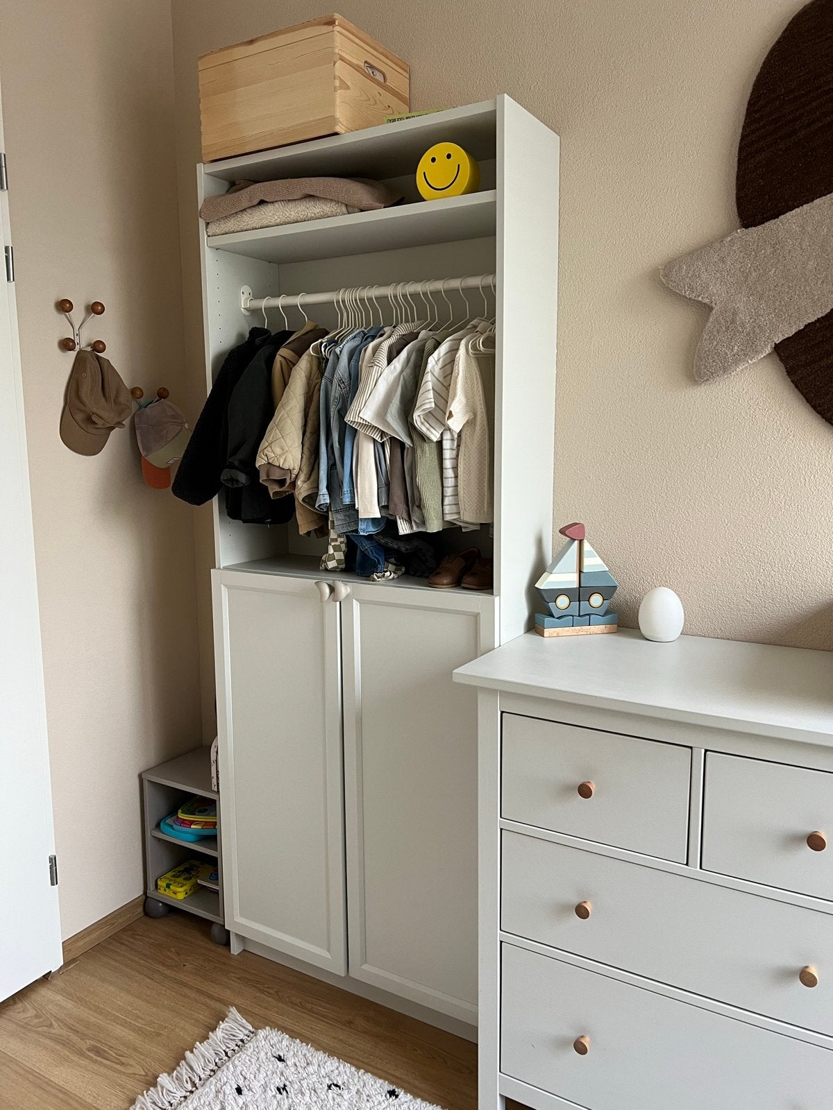 Ikea Billy Oxberg Boekenkast met deuren en kledingroede, Huis en Inrichting, Ophalen, Gebruikt, 200 cm of meer, 50 tot 100 cm